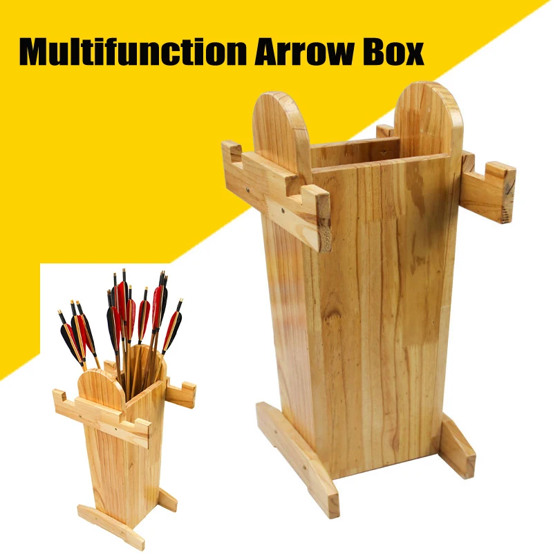 Archery Equipment Multi-Function Bow and Arrow Wooden Arrow Box Bow Stand Combination Outdoor Hunting Archery Project
Archery Equipment Multi-Function Bow and Arrow Wooden Arrow Box Bow Stand Combination Outdoor Hunting Archery Project