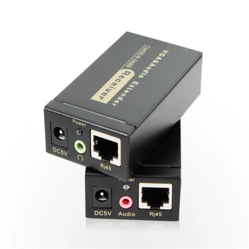 Top Quality 100M 328ft VGA Video Audio Extender Over Single RJ45 CAT5e/6 1080P Extension adpater Lightning protection
Top Quality 100M 328ft VGA Video Audio Extender Over Single RJ45 CAT5e/6 1080P Extension adpater Lightning protection