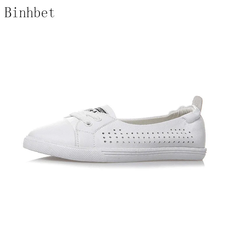 Genuine Leather Women's White Flat Sneakers 2019 Summer hollow Casual Women Shallow Shoes Woman Comfortable Footwear
Genuine Leather Women's White Flat Sneakers 2019 Summer hollow Casual Women Shallow Shoes Woman Comfortable Footwear