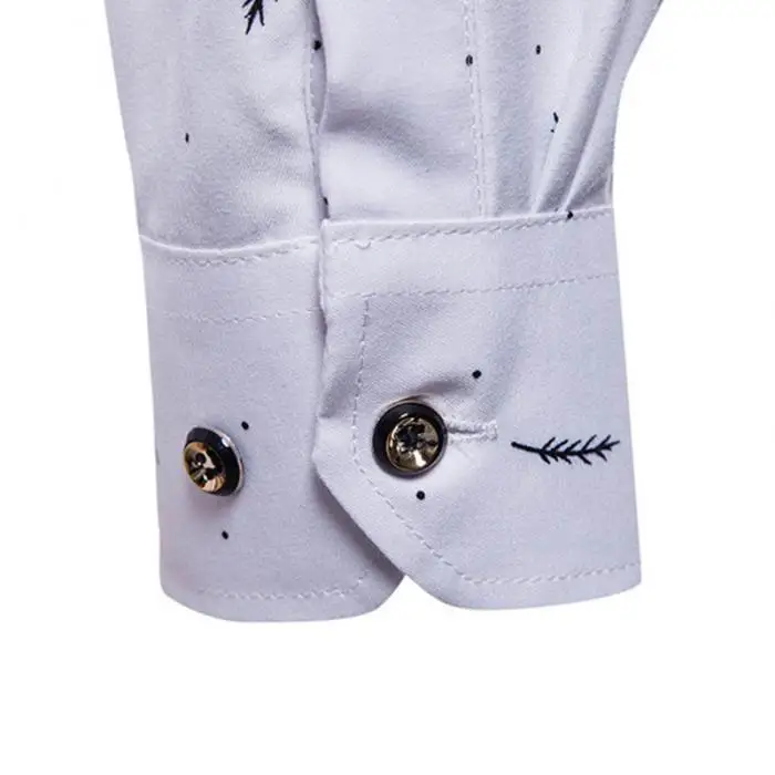 Men's Shirt Lapel Long Sleeve Printing Casual Slim Gift For Business Party Dating XIN-Shipping Men's Shirt Lapel Long Sleeve Printing Casual Slim Gift For Business Party Dating XIN-Shipping