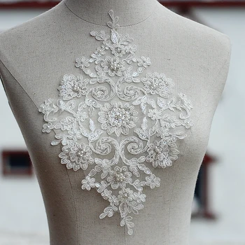 ivory high quallity handmade Alencon Lace Appliques Floral Embroidered Patches Wedding Supplies Bridal Hair Flower 2piece
ivory high quallity handmade Alencon Lace Appliques Floral Embroidered Patches Wedding Supplies Bridal Hair Flower 2piece