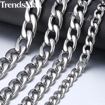 11-15mm High Polished Stainless Steel Cuban Necklace for Men Steel Curb Chain 18-36" Fashion Men's Hip Hop Jewelry KNM37
11-15mm High Polished Stainless Steel Cuban Necklace for Men Steel Curb Chain 18-36" Fashion Men's Hip Hop Jewelry KNM37
