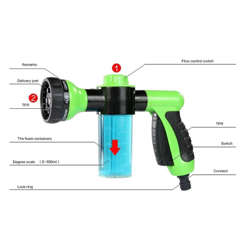 DHBH-Professional Multifunction Auto Car Foam Water Gun Car Washer Water Gun High Pressure Cleaning Home Car Washing Foam Gun
DHBH-Professional Multifunction Auto Car Foam Water Gun Car Washer Water Gun High Pressure Cleaning Home Car Washing Foam Gun