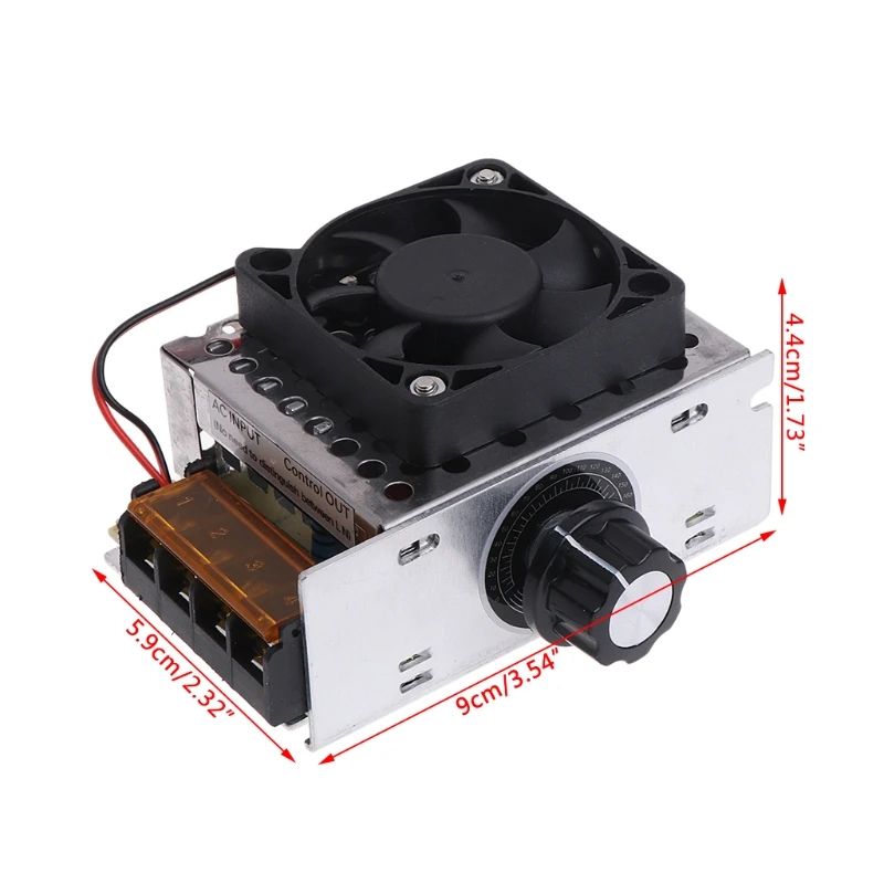AC 220V 4000W SCR Variable Voltage Regulator Motor Speed Control Controller Fan #Aug.26
AC 220V 4000W SCR Variable Voltage Regulator Motor Speed Control Controller Fan #Aug.26