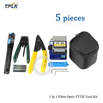 5 IN 1 Fiber Optic FTTH Tool Kits with Visual Fault Locator 1mW FC-6S Fiber Cleaver and CFS-2 fiber stripper FTTH fiber stripper
5 IN 1 Fiber Optic FTTH Tool Kits with Visual Fault Locator 1mW FC-6S Fiber Cleaver and CFS-2 fiber stripper FTTH fiber stripper