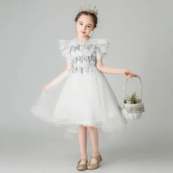 Summer Girls Children sweet White Pink Color Dress For 3~13Years Wedding Birthday Kids Teens Elegant Formal Host Pageant Dresses
Summer Girls Children sweet White Pink Color Dress For 3~13Years Wedding Birthday Kids Teens Elegant Formal Host Pageant Dresses