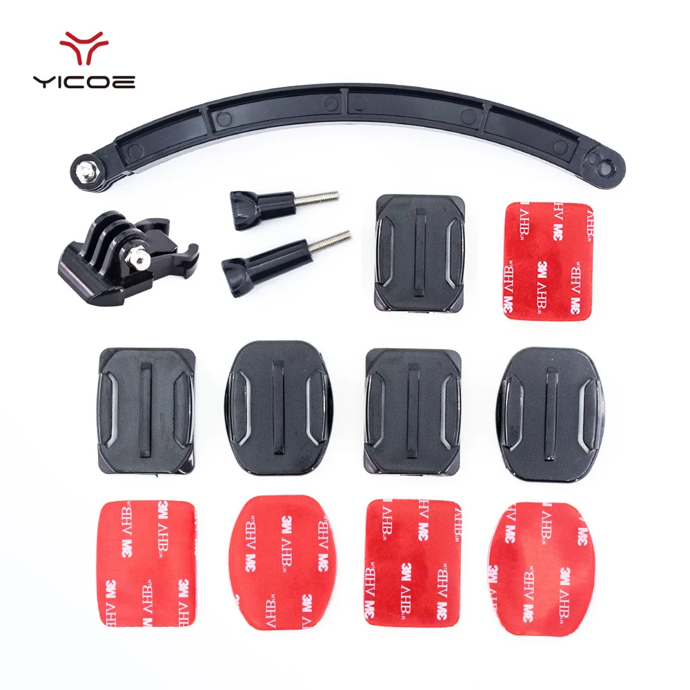 Helmet Extension Arm Sticker Mount For GoPro Session Go pro Hero 6 5 4 3 Xiaomi Yi 4K Sjcam Sj4000 SJ6 SJ7 Accessories Kit
Helmet Extension Arm Sticker Mount For GoPro Session Go pro Hero 6 5 4 3 Xiaomi Yi 4K Sjcam Sj4000 SJ6 SJ7 Accessories Kit
