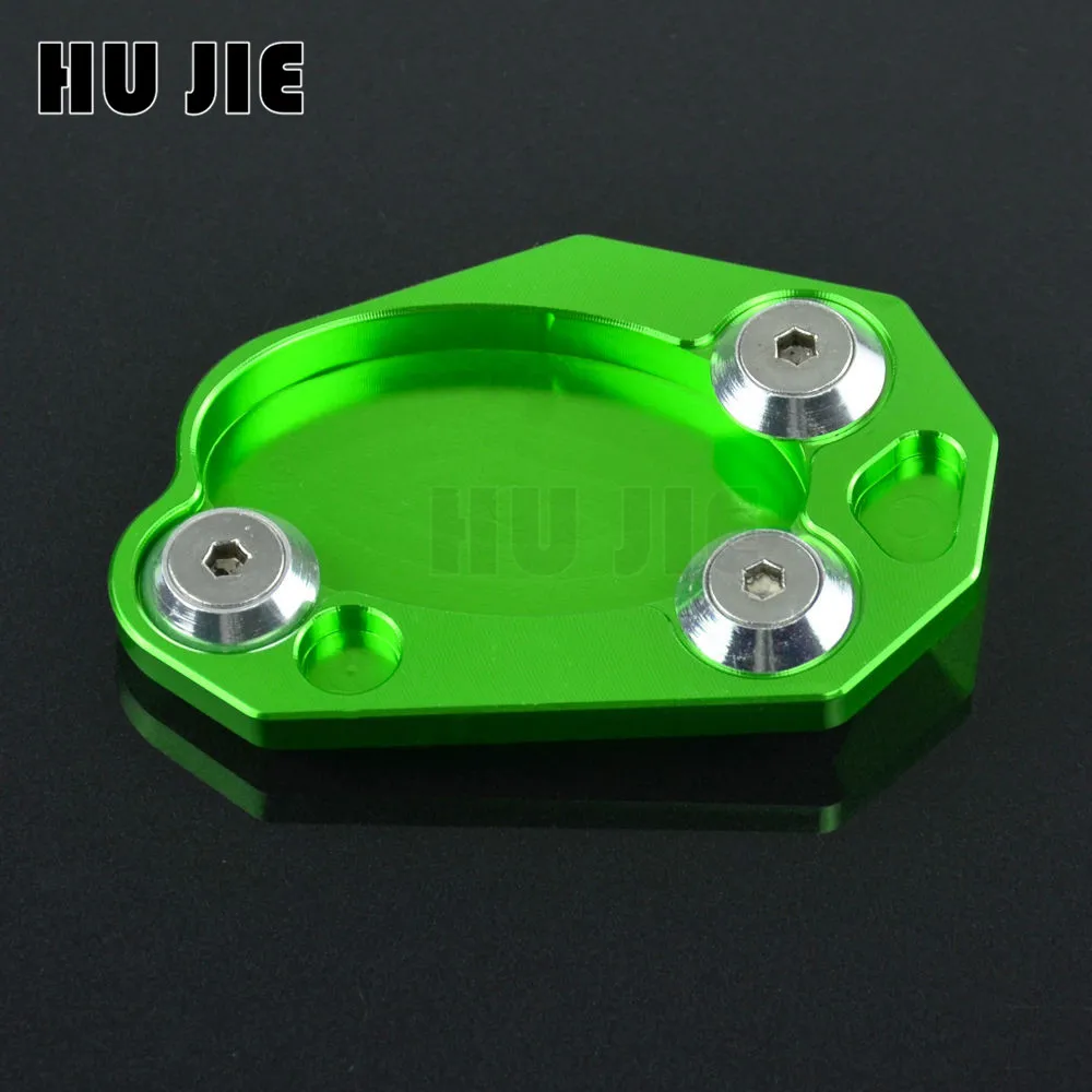CNC Kickstand Side Stand Plate Extension Pad For KAWASAKI Ninja ZX6R ZX10R 400R 650R Z800 Z1000 Z1000SX ER6N/ER6F Versys 650
CNC Kickstand Side Stand Plate Extension Pad For KAWASAKI Ninja ZX6R ZX10R 400R 650R Z800 Z1000 Z1000SX ER6N/ER6F Versys 650