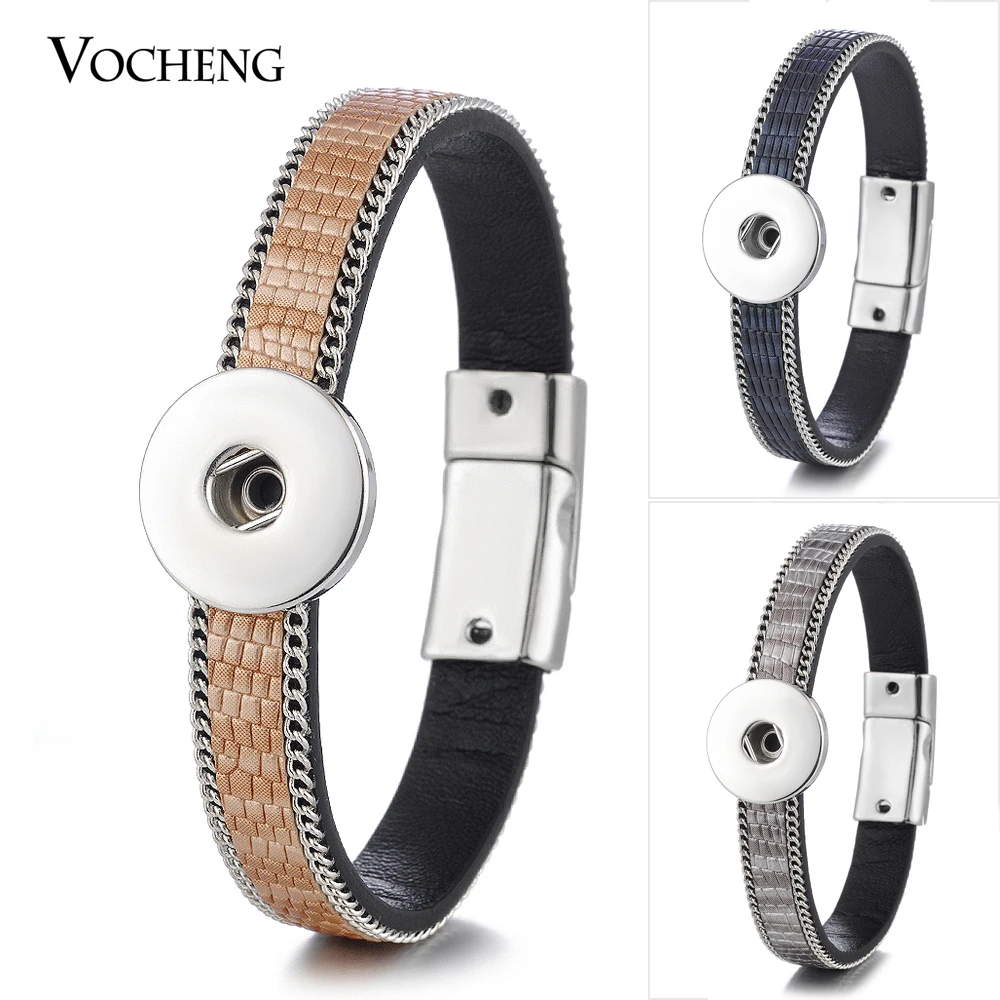 10PCS/Lot Wholesale Snap Charms Bracelet 18mm Vocheng Button Jewelry Magnet Clasp Leather Bangle for Women 3 Colors NN-551*10
10PCS/Lot Wholesale Snap Charms Bracelet 18mm Vocheng Button Jewelry Magnet Clasp Leather Bangle for Women 3 Colors NN-551*10