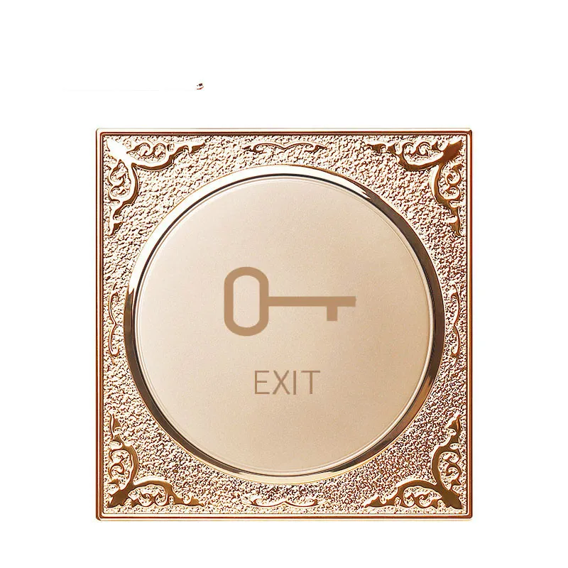 Champagne gold round 86 wall electronic access lock switch Access switch reset spring normally open switch
Champagne gold round 86 wall electronic access lock switch Access switch reset spring normally open switch