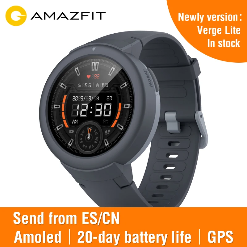 Huami Amazfit Verge Lite Sport Smart Watch Global VersionOn board Music Call Answer Message Push Heart Rate Monitor
Huami Amazfit Verge Lite Sport Smart Watch Global VersionOn board Music Call Answer Message Push Heart Rate Monitor