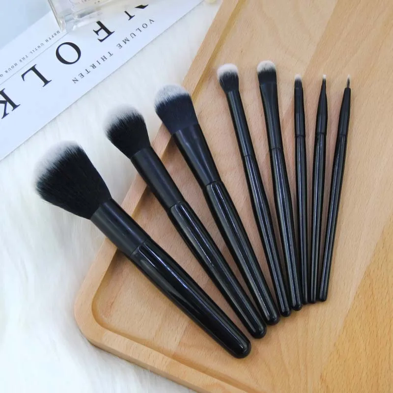 Professional 8 PCs Black Beauty Makeup Brush Set Reals Eyeshadow Eyeliner Powder Brushes Blush Eyebrow Brush Powder Brushes
Professional 8 PCs Black Beauty Makeup Brush Set Reals Eyeshadow Eyeliner Powder Brushes Blush Eyebrow Brush Powder Brushes