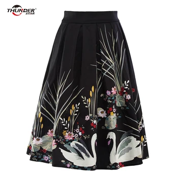 THUNDEAR STAR New Europe Style Print Cotton Midi Skirt Womens Fashion Casual Vintage Audrey Hepburn Ball Gown Skirts LX3
THUNDEAR STAR New Europe Style Print Cotton Midi Skirt Womens Fashion Casual Vintage Audrey Hepburn Ball Gown Skirts LX3