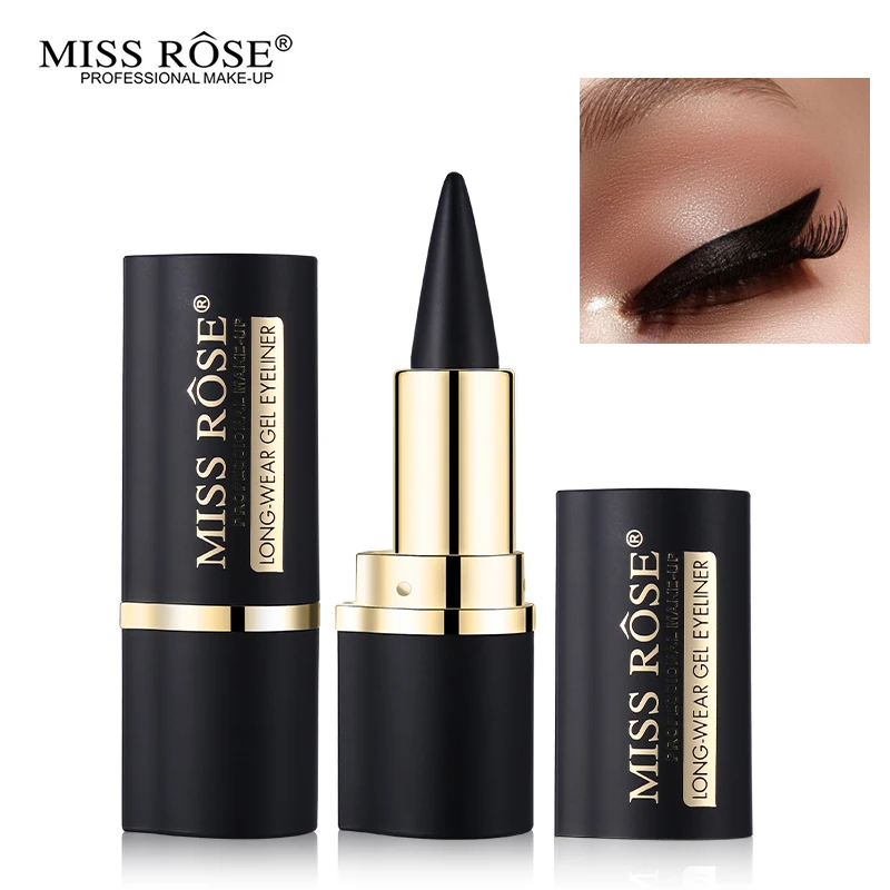 Miss Rose Black Eyeliner Gel Waterproof Smudge-proof Eye Liner Pencil Stick Makeup Creamy Eyeliner Set Delineador Smoky Kit Tool
Miss Rose Black Eyeliner Gel Waterproof Smudge-proof Eye Liner Pencil Stick Makeup Creamy Eyeliner Set Delineador Smoky Kit Tool