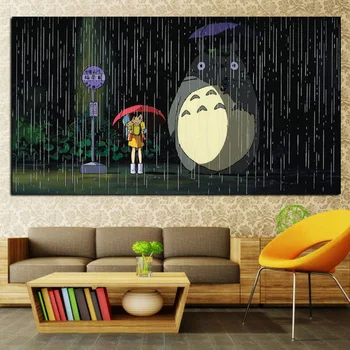 Hayao Miyazaki Totoro Rainy Day Print Japanese Cartoon Animation Art Canvas Painting Poster Modern Wall Picture for Living Room
Hayao Miyazaki Totoro Rainy Day Print Japanese Cartoon Animation Art Canvas Painting Poster Modern Wall Picture for Living Room