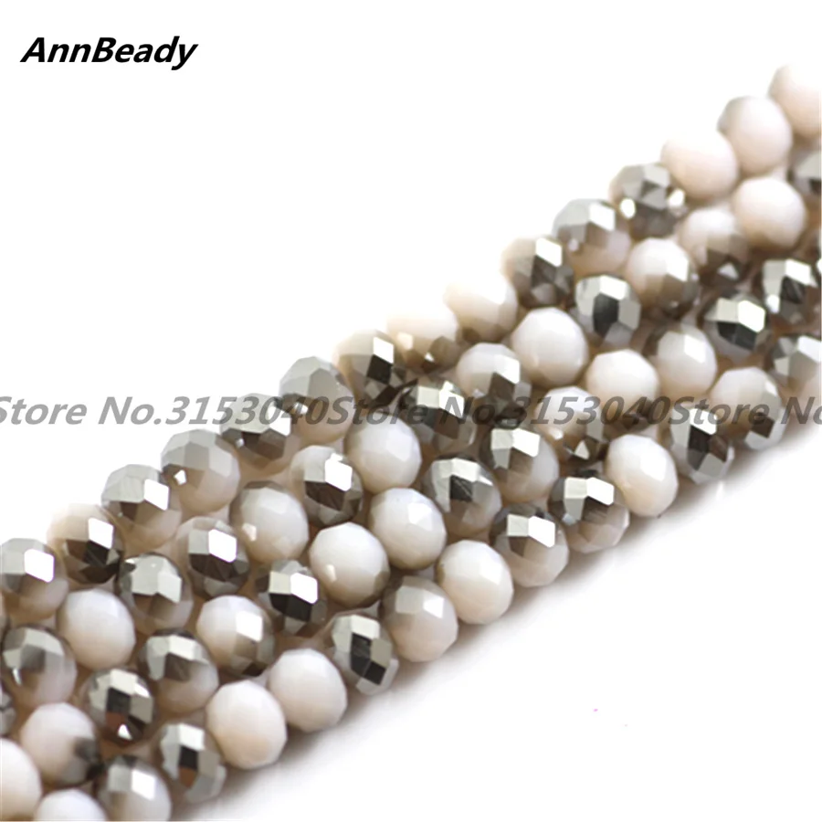 50pcs Solid Beige Grey Color 6mm Rondelle Spacer Austria Crystal beads For DIY Jewelry Making Yiwu Beads
50pcs Solid Beige Grey Color 6mm Rondelle Spacer Austria Crystal beads For DIY Jewelry Making Yiwu Beads