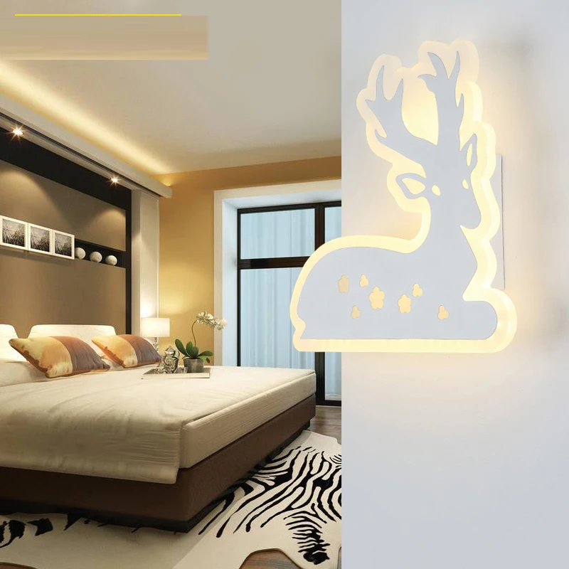 Led bedside lamp simple modern ultra-thin deer living room corridor wall light personality creative entrance wall lamp CL FG89
Led bedside lamp simple modern ultra-thin deer living room corridor wall light personality creative entrance wall lamp CL FG89