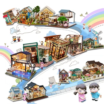 Cutebee Doll House Furniture Miniature Dollhouse DIY Miniature House Room Box Theatre Toys for Children stickers DIY Dollhouse A
Cutebee Doll House Furniture Miniature Dollhouse DIY Miniature House Room Box Theatre Toys for Children stickers DIY Dollhouse A