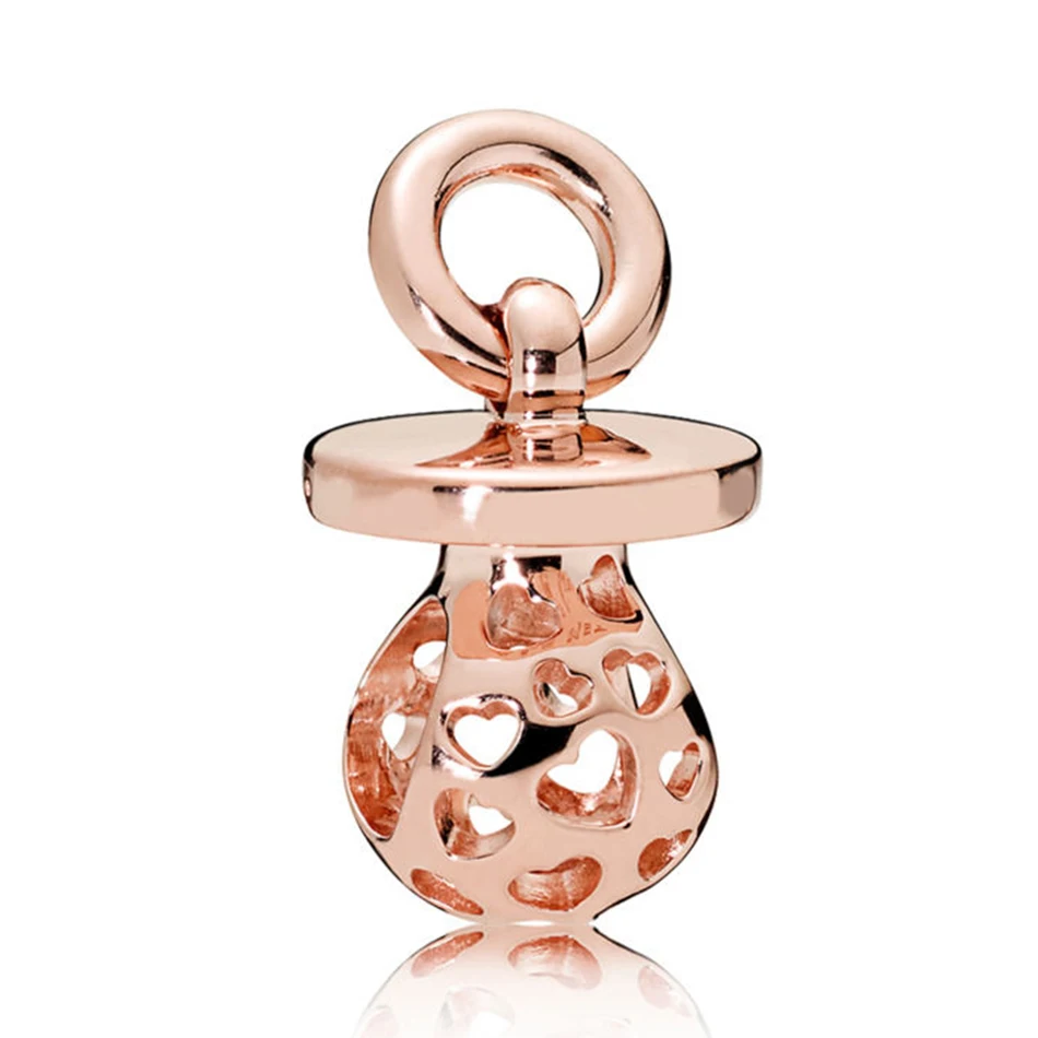 Authentic 925 Sterling Silver Rose Openwork Harmonious Hearts Pacifier Pendant Charm Fit Pandora Bracelet Bangle DIY Jewelry
Authentic 925 Sterling Silver Rose Openwork Harmonious Hearts Pacifier Pendant Charm Fit Pandora Bracelet Bangle DIY Jewelry