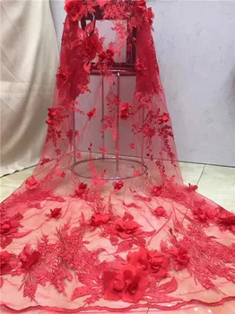 High class red with 3D appliques design tulle mesh material French net lace fabric for wedding/party dress PDN30(5yards/lot)
High class red with 3D appliques design tulle mesh material French net lace fabric for wedding/party dress PDN30(5yards/lot)