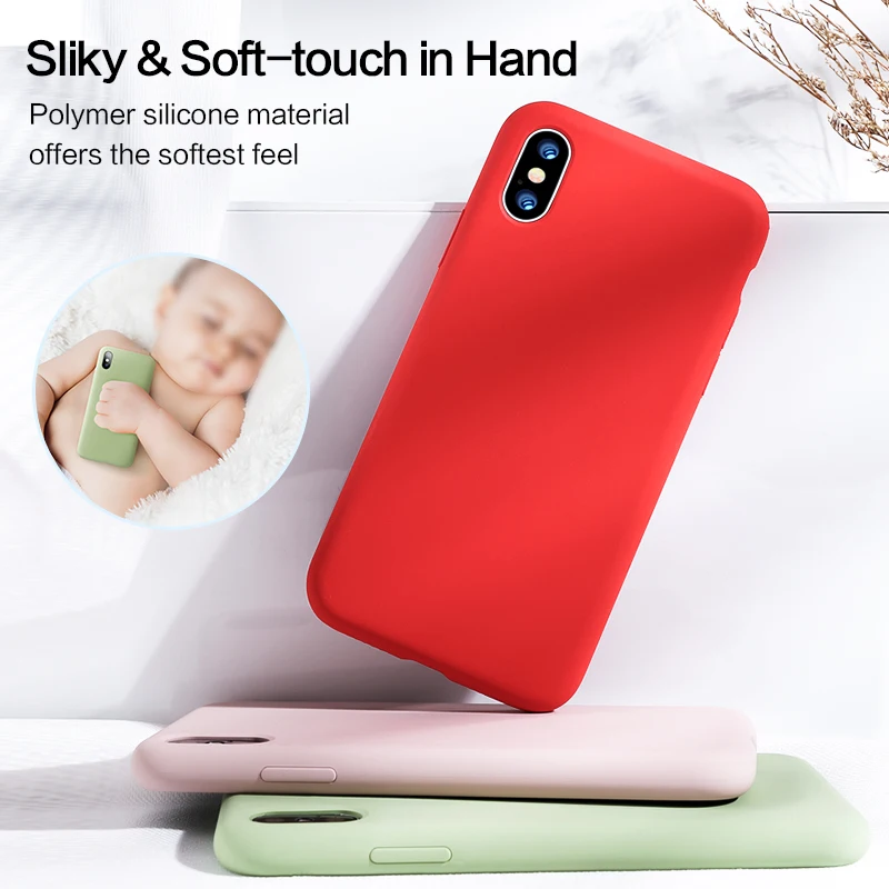 SmartDevil Solid Silicone Phone Case for Iphone XS MAX XR X Case for IPhone 7 8 plus Case Cute Fashion Simple Soft Candy Color
SmartDevil Solid Silicone Phone Case for Iphone XS MAX XR X Case for IPhone 7 8 plus Case Cute Fashion Simple Soft Candy Color