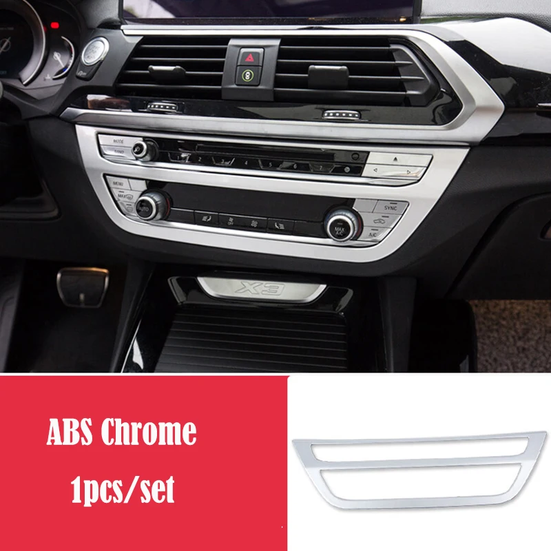 ABS Plastic Chrome Styling For BMW X3 G01 X4 G02 2018 2019 accessories Car air conditioner Switch panel frame Cover Trim
ABS Plastic Chrome Styling For BMW X3 G01 X4 G02 2018 2019 accessories Car air conditioner Switch panel frame Cover Trim