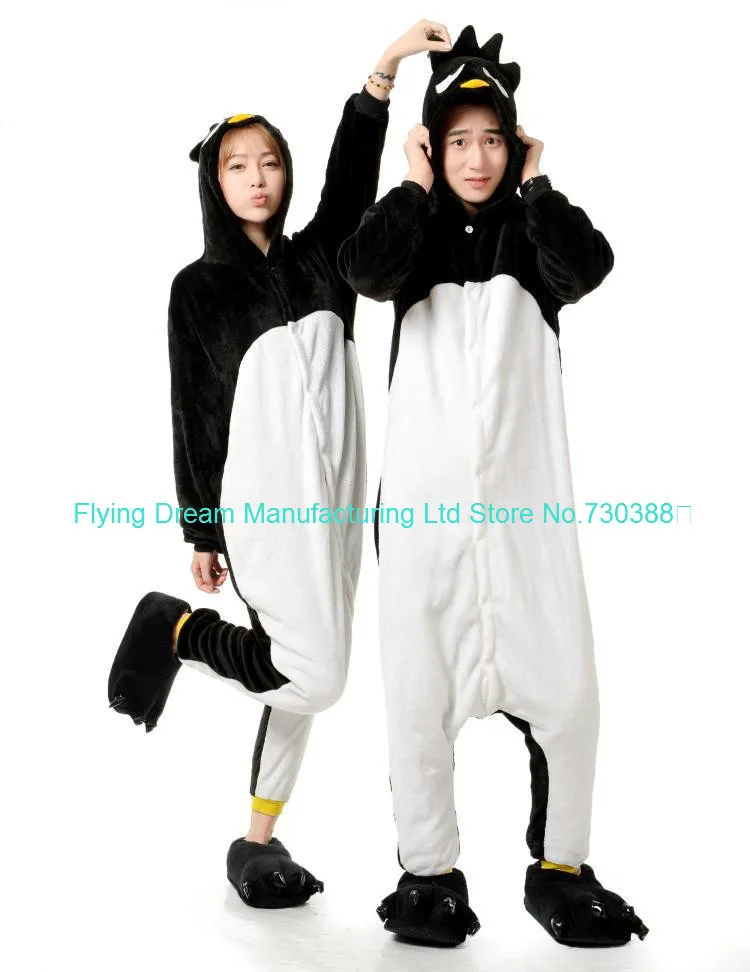 Cartoon Bad Badtz Maru Penguin Cos Pajamas Adult Women Men Winter Unisex Onesie Halloween Party Costume Sleepwear Plus Size
Cartoon Bad Badtz Maru Penguin Cos Pajamas Adult Women Men Winter Unisex Onesie Halloween Party Costume Sleepwear Plus Size