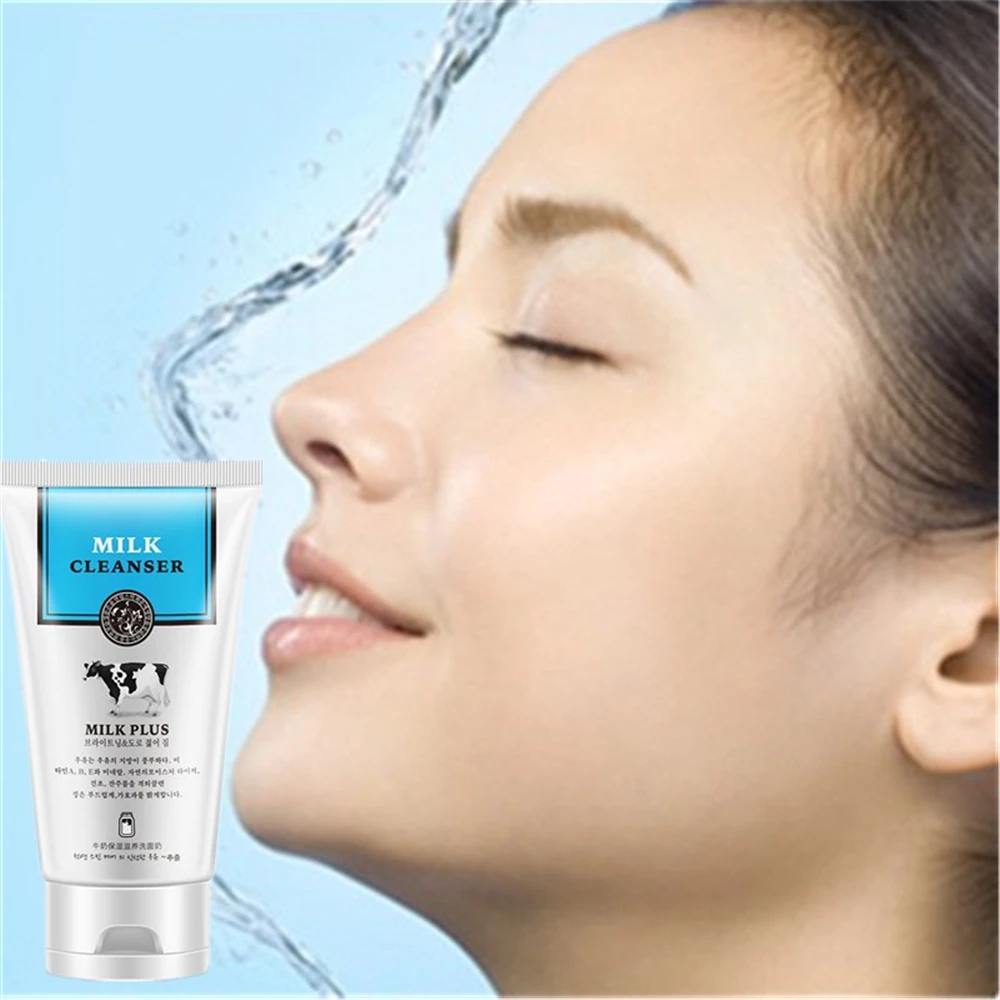 Milk skin care Treatment face cleaner face moisturizing oil control Exfoliating facial cleansing face Cleanser Brighten skin
Milk skin care Treatment face cleaner face moisturizing oil control Exfoliating facial cleansing face Cleanser Brighten skin