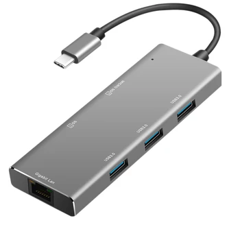 6in1 TYPE-C HUB+ Gigabit Ethernet Interface Low Temperature USB 3.0 Multi-Functional USB Hub For Samsung Huawei
6in1 TYPE-C HUB+ Gigabit Ethernet Interface Low Temperature USB 3.0 Multi-Functional USB Hub For Samsung Huawei