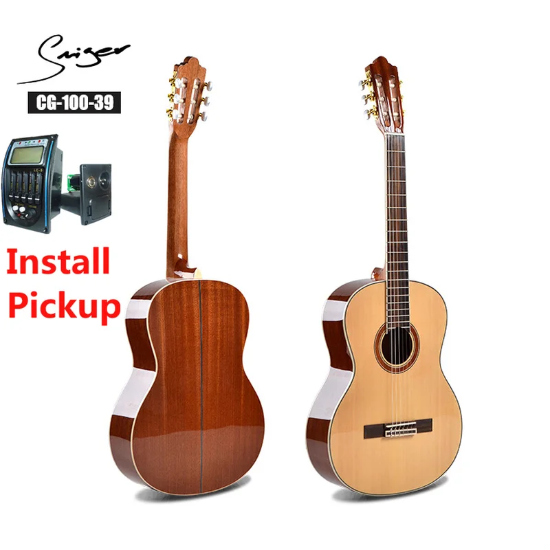 Spruce Classical Guitar Acoustic Electric Nylon String 39 Inches Guitarra 6 Strings Install Pickup Guitars Sapele Wood Color
Spruce Classical Guitar Acoustic Electric Nylon String 39 Inches Guitarra 6 Strings Install Pickup Guitars Sapele Wood Color