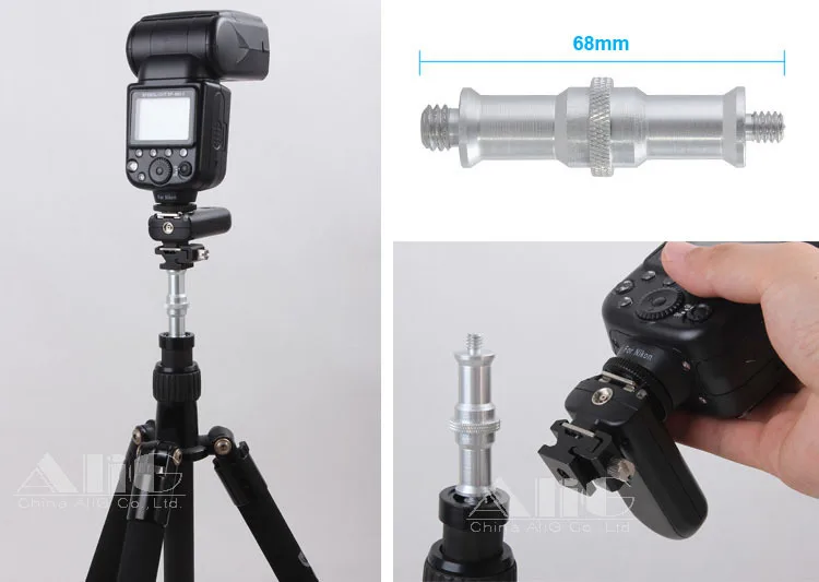 Штатив для вспышки 1/4 3/8 дюйма с медным адаптером|lighting stand accessories|camera photo studioflash light |