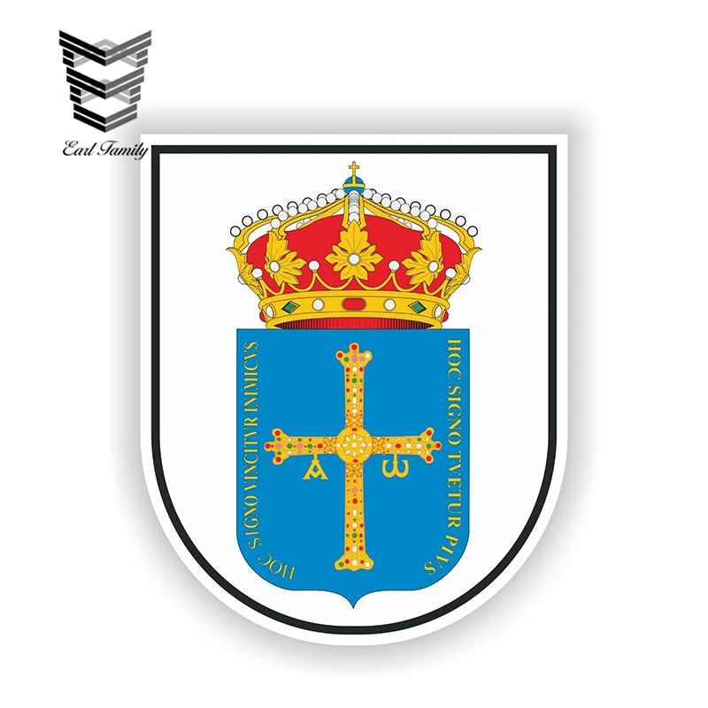 EARLFAMILY 13cm x 10.8cm Escudo de Asturias Sticker Crest Coat of Arms Spain Bumper Helmet Laptop Truck Waterproof Car Stickers
EARLFAMILY 13cm x 10.8cm Escudo de Asturias Sticker Crest Coat of Arms Spain Bumper Helmet Laptop Truck Waterproof Car Stickers