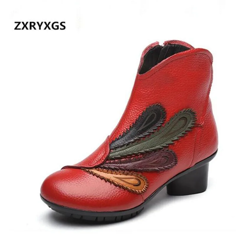 Spell Color Cowhide Flowers Women Fashion Shoes Winter Ankle Boots 2018 New Best-sellin Single Genuine Leather Shoes Women Boots
Spell Color Cowhide Flowers Women Fashion Shoes Winter Ankle Boots 2018 New Best-sellin Single Genuine Leather Shoes Women Boots