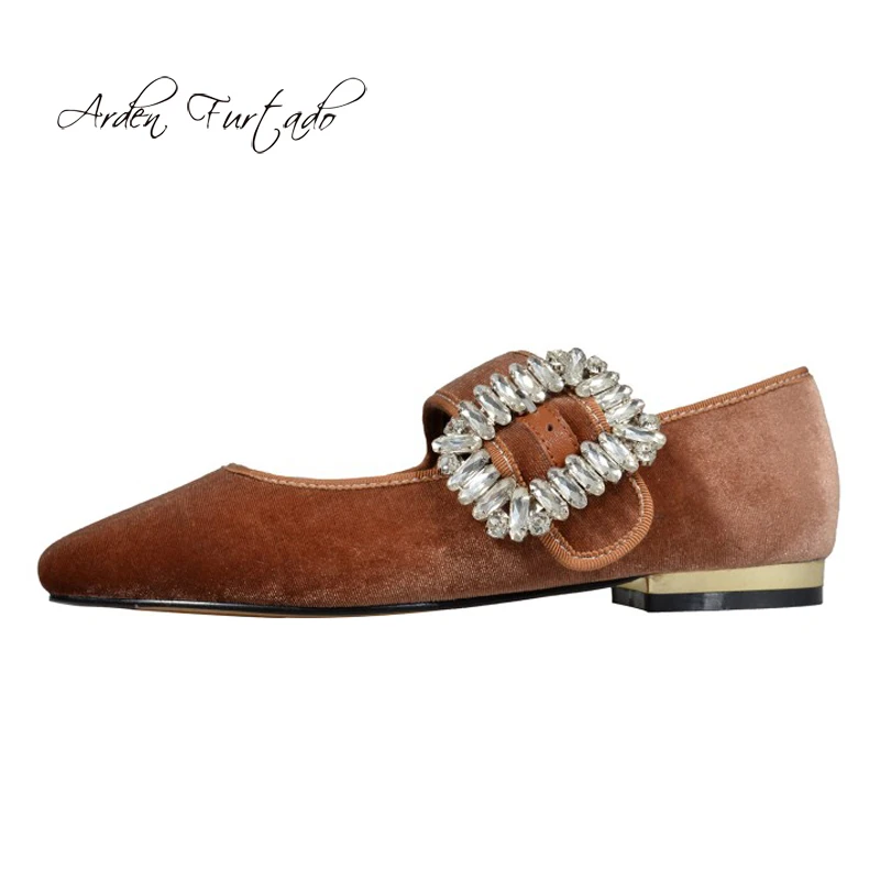 Arden Furtado spring autumn 2019 fashion women's shoes buckle square head crystal rhinestone mary janes flats big size 43 new
Arden Furtado spring autumn 2019 fashion women's shoes buckle square head crystal rhinestone mary janes flats big size 43 new