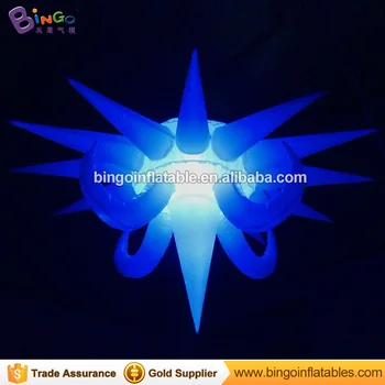 

Hot sale 16 color change LED lighting 1.5 meters inflatable UFO replica customized UFO model toy for wedding party decoration