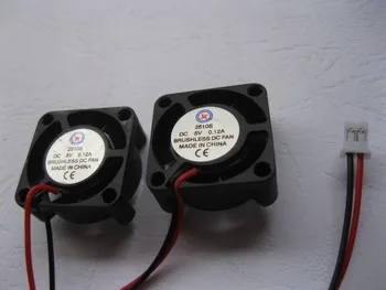 6 Pcs Brushless DC Cooling Fan 5 Blade 2510S 5V 25x25x10mm 2Wire