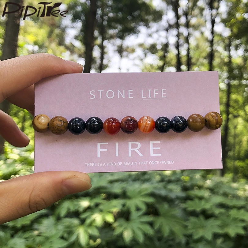 Pipitree Fire Natural Stone Bead Bracelet Boho Healing Energy Yoga Strand Charm Bracelets for Women Men Lover's Jewelry pulseras
Pipitree Fire Natural Stone Bead Bracelet Boho Healing Energy Yoga Strand Charm Bracelets for Women Men Lover's Jewelry pulseras