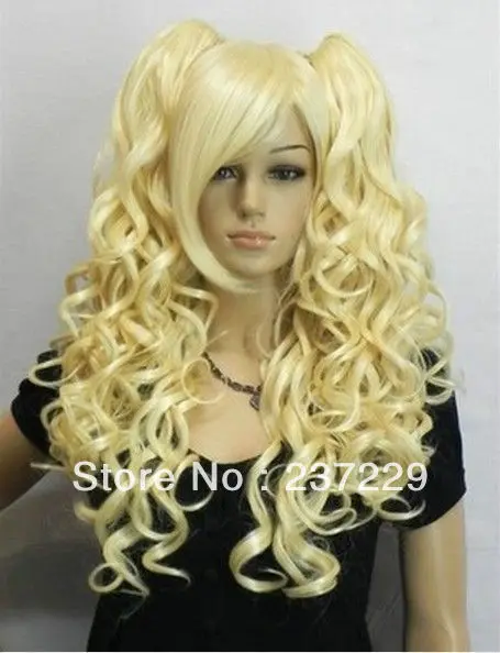 Wholesale price FREE SHIPPING ^^^^-fashion blonde long curly cosplay full wig +two pigtails
Wholesale price FREE SHIPPING ^^^^-fashion blonde long curly cosplay full wig +two pigtails