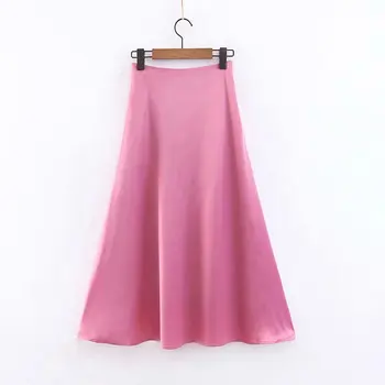 Women Solid Color Satin A-Line Skirt Casual Lady Loose Long Skirts Summer Style Fashion Streetwear
Women Solid Color Satin A-Line Skirt Casual Lady Loose Long Skirts Summer Style Fashion Streetwear