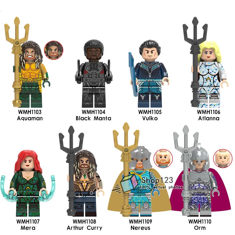 Aquaman Mera DC Marvel Super Heroes Nereus Orm Blavk Manta Vulko Arthur Shark Bricks Kit Building Blocks Toys Children Gifts
Aquaman Mera DC Marvel Super Heroes Nereus Orm Blavk Manta Vulko Arthur Shark Bricks Kit Building Blocks Toys Children Gifts