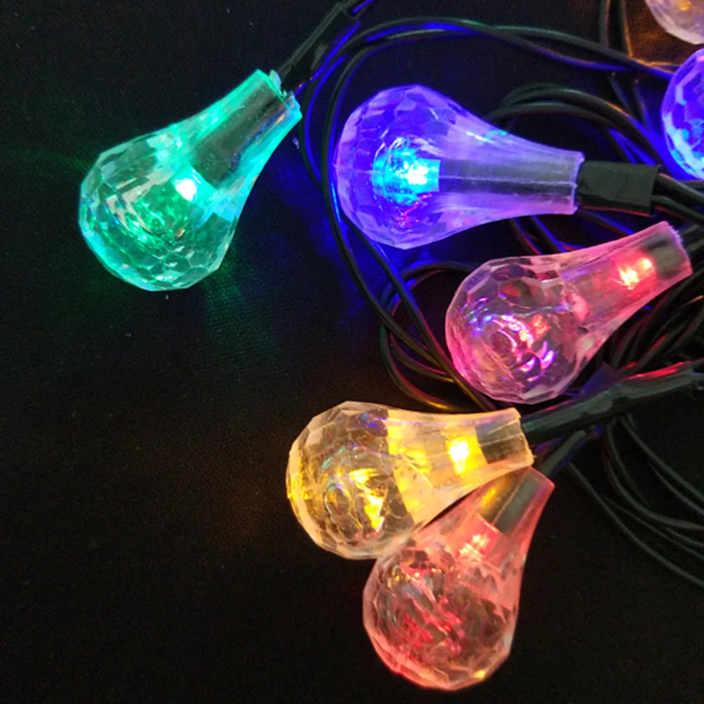 solar raindrop lights multicolor