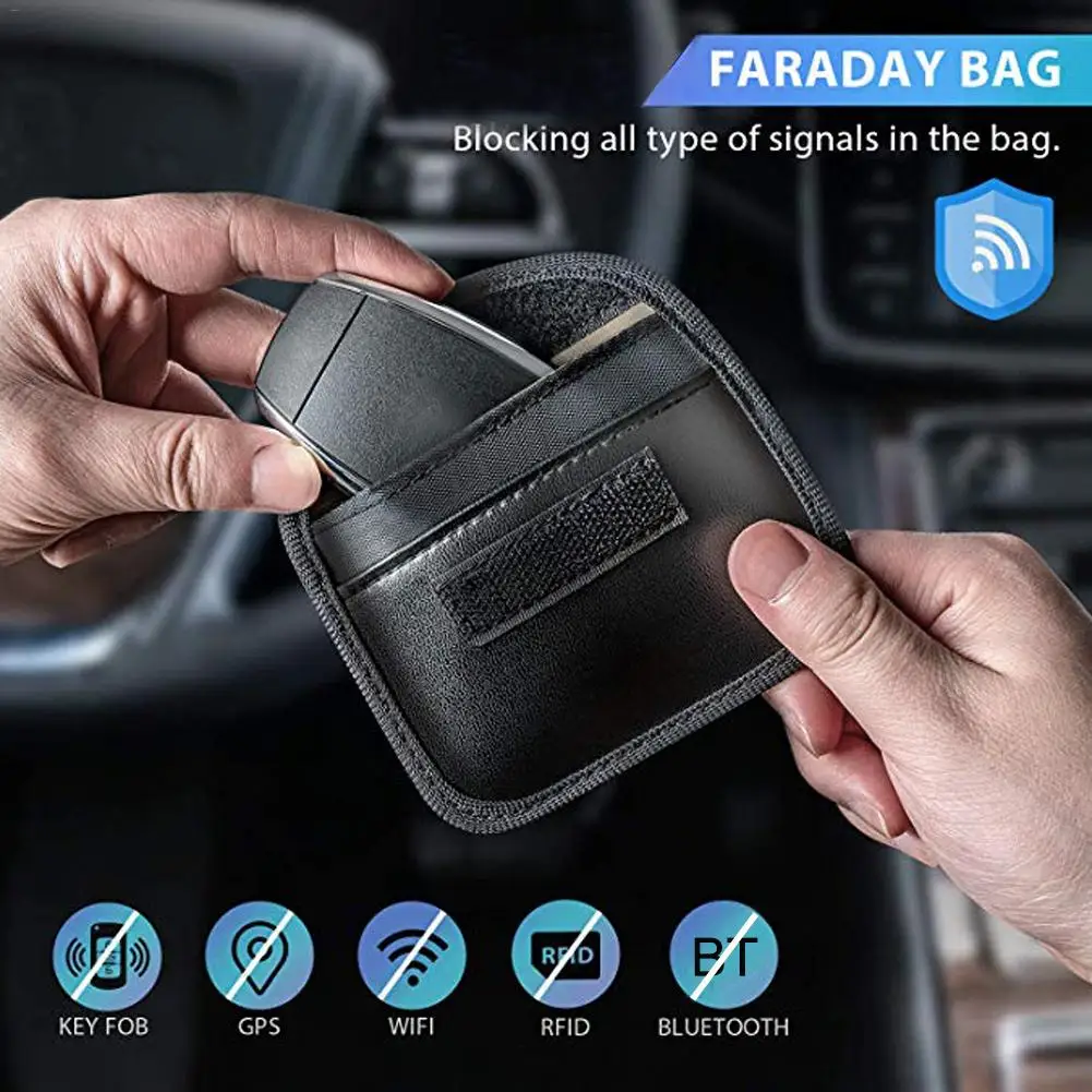 Hot Mini Faraday Bag Signals Blocking Pouch For Car Key For Anti-Theft Keyless Entry Car Key Protector Smart Car Key Signals Bag
Hot Mini Faraday Bag Signals Blocking Pouch For Car Key For Anti-Theft Keyless Entry Car Key Protector Smart Car Key Signals Bag