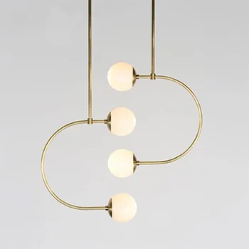 Guest room study glass ball molecules pendant lamp post-modern simple American magic beans long pipe pendant light
Guest room study glass ball molecules pendant lamp post-modern simple American magic beans long pipe pendant light