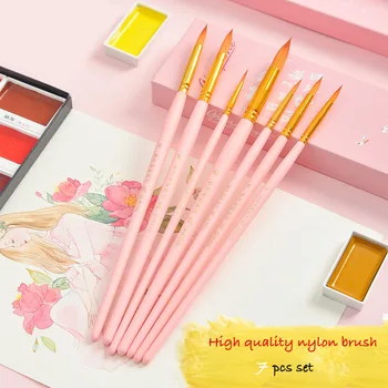 7pcs Dream pursue Series Round head nylon paintbrush Suite Beginner Adult Professional Drawing Art Painting Watercolor Brush set
7pcs Dream pursue Series Round head nylon paintbrush Suite Beginner Adult Professional Drawing Art Painting Watercolor Brush set