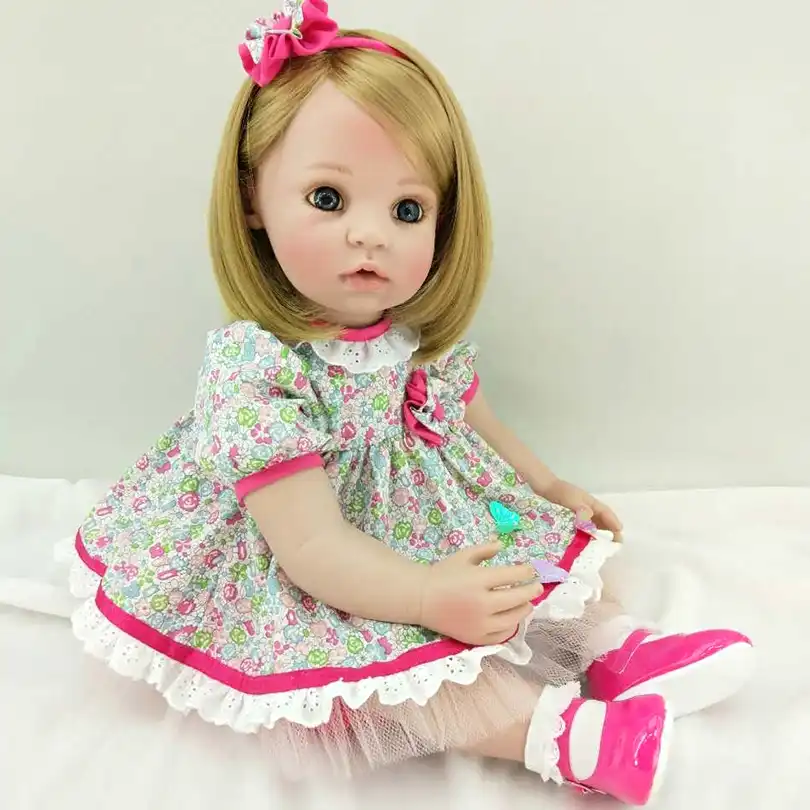 birthday gift with straight hair full body bedtime newborn dolls