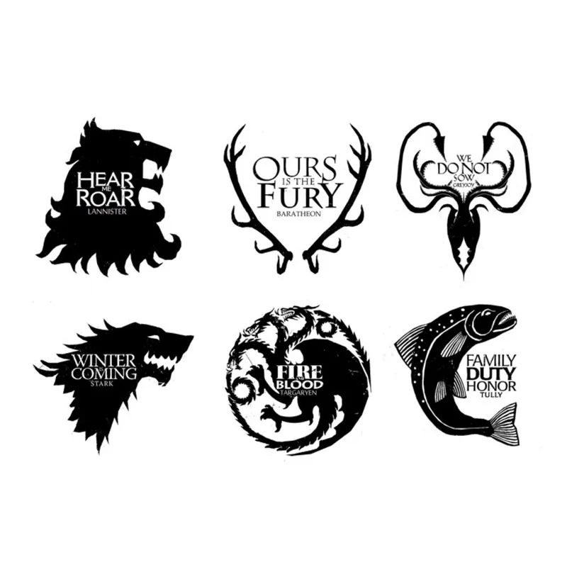 

1 PCS Game of Thrones Logo Photosensitive Seal Scrapbooking Decor Planner Stamps Set for Card Making Stationery School Supplies