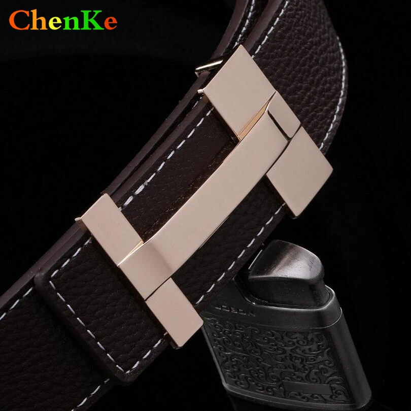 ChenKe New Designer Smooth Buckle Belt Cowhide Leather Men Belt High Quality Alloy Letter H Men Belt Luxury Belts For Men
ChenKe New Designer Smooth Buckle Belt Cowhide Leather Men Belt High Quality Alloy Letter H Men Belt Luxury Belts For Men