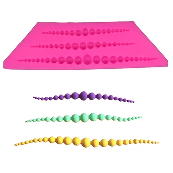 Pearl chain Shape fondant silicone mold kitchen baking chocolate pastry candy Clay making cupcake lace decoration tools FT-0144
Pearl chain Shape fondant silicone mold kitchen baking chocolate pastry candy Clay making cupcake lace decoration tools FT-0144