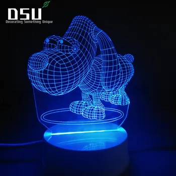 Newest 3D Dog Animal Night Light Desk Optical Illusion Lamps 7 Color Changing LED Table Lamp Love Brithday Children Kids Decor
Newest 3D Dog Animal Night Light Desk Optical Illusion Lamps 7 Color Changing LED Table Lamp Love Brithday Children Kids Decor