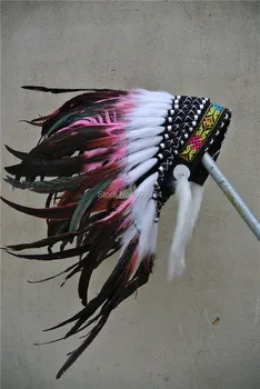 21inch high light pink Feather headdress headpiece costume halloween party costume supply
21inch high light pink Feather headdress headpiece costume halloween party costume supply